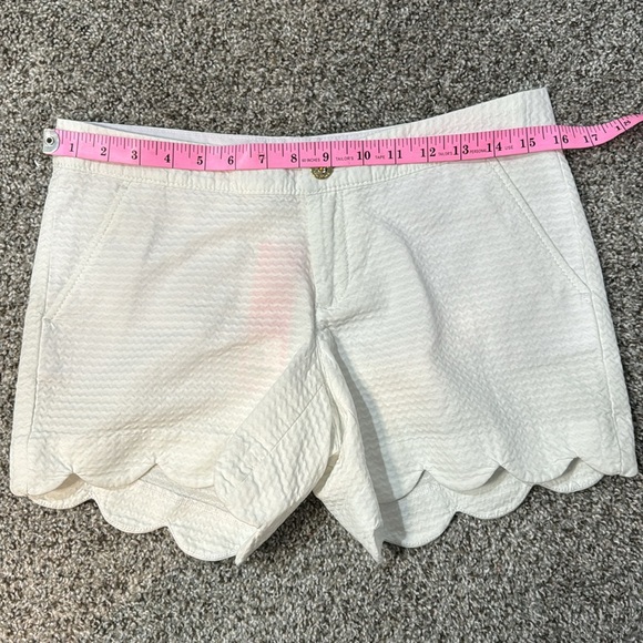 🛍️SOLD🩷NWT Lily Pulitzer White Scalloped Shorts Size 0 - Picture 7 of 7